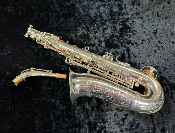 Photo Beautiful Silver Plated Buffet Senzo Alto Saxophone, Serial #42223